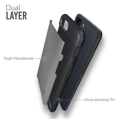 TUDIA DualShield Case for Motorola Moto Z2 Force – Rugged Slim Shockproof Protective Cover