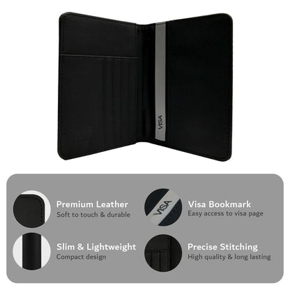 Genuine Leather Passport Cover & Travel Wallet Case - TUDIA Products