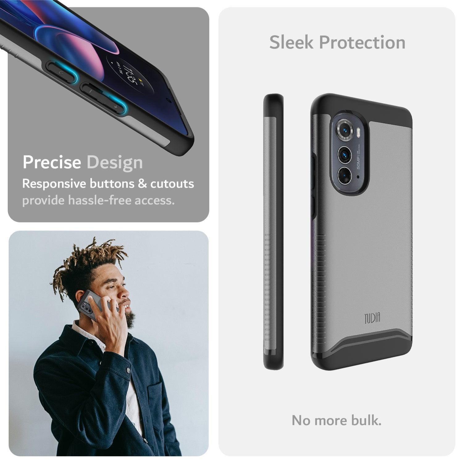 TUDIA Motorola Moto Edge 2022 Case MERGE Heavy Duty Dual Layer - TUDIA Products