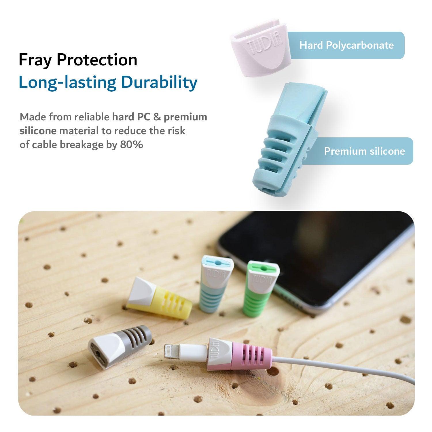 TUDIA Klip Cable Protector Compatible With Apple Charging Cord (2 pcs) - TUDIA Products