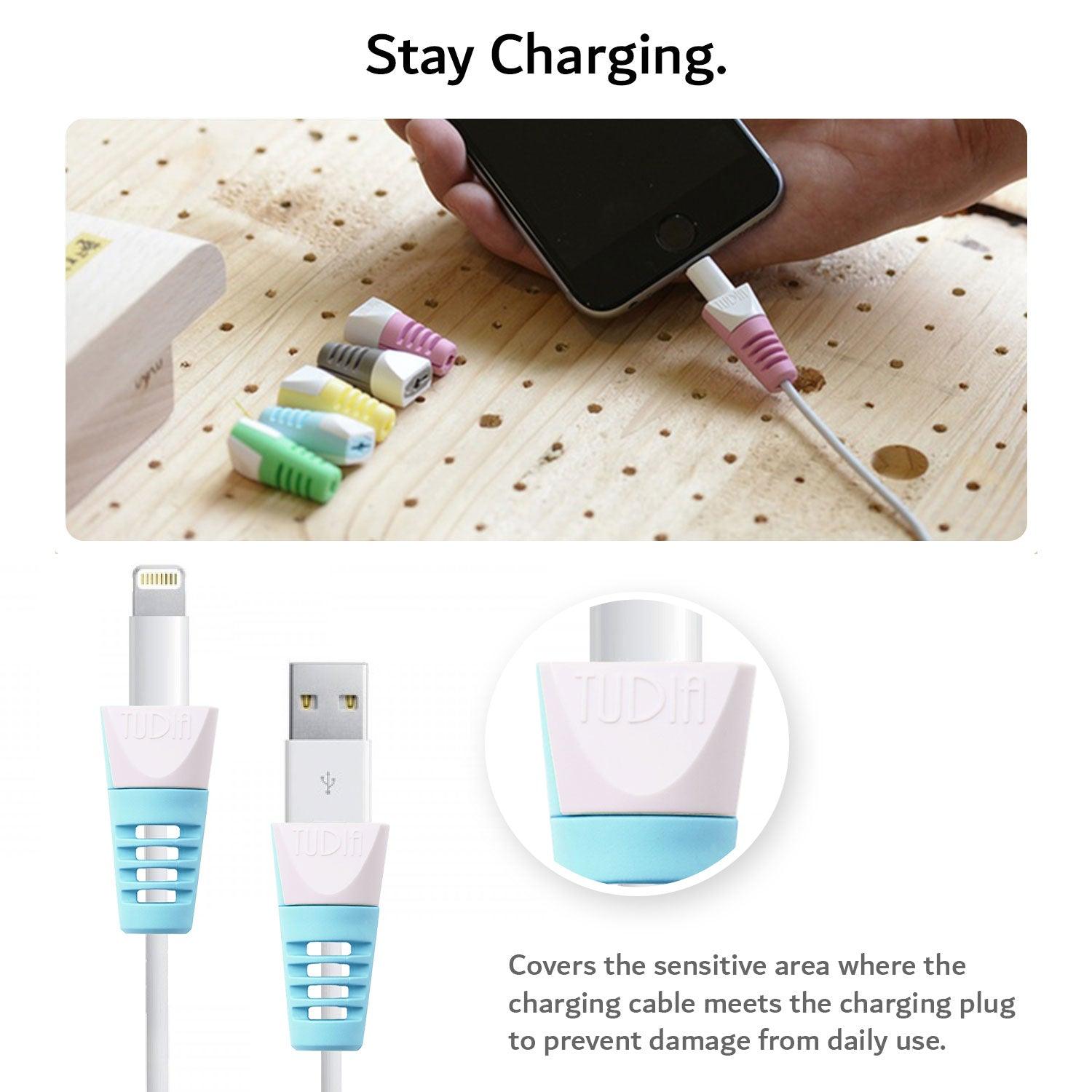 TUDIA Klip Cable Protector Compatible With Apple Charging Cord (2 pcs) - TUDIA Products