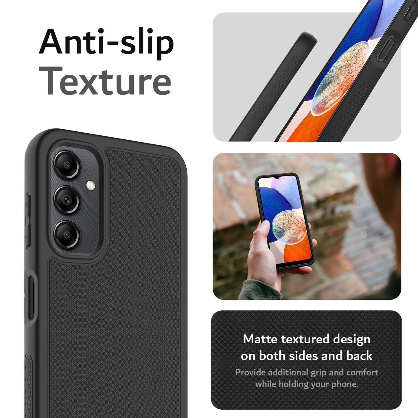 Samsung Galaxy A14 5G Case LINNGrip Non-Slip Ultra Slim - TUDIA Products