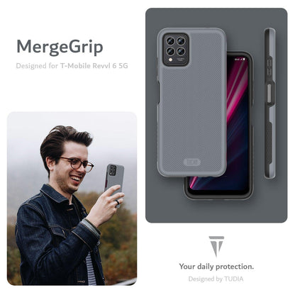 T-Mobile REVVL 6 Pro 5G Case MergeGrip Heavy Duty DualShield - TUDIA Products