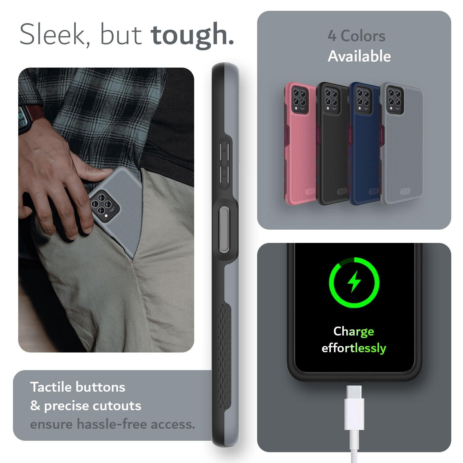 T-Mobile REVVL 6 Pro 5G Case MergeGrip Heavy Duty DualShield - TUDIA Products