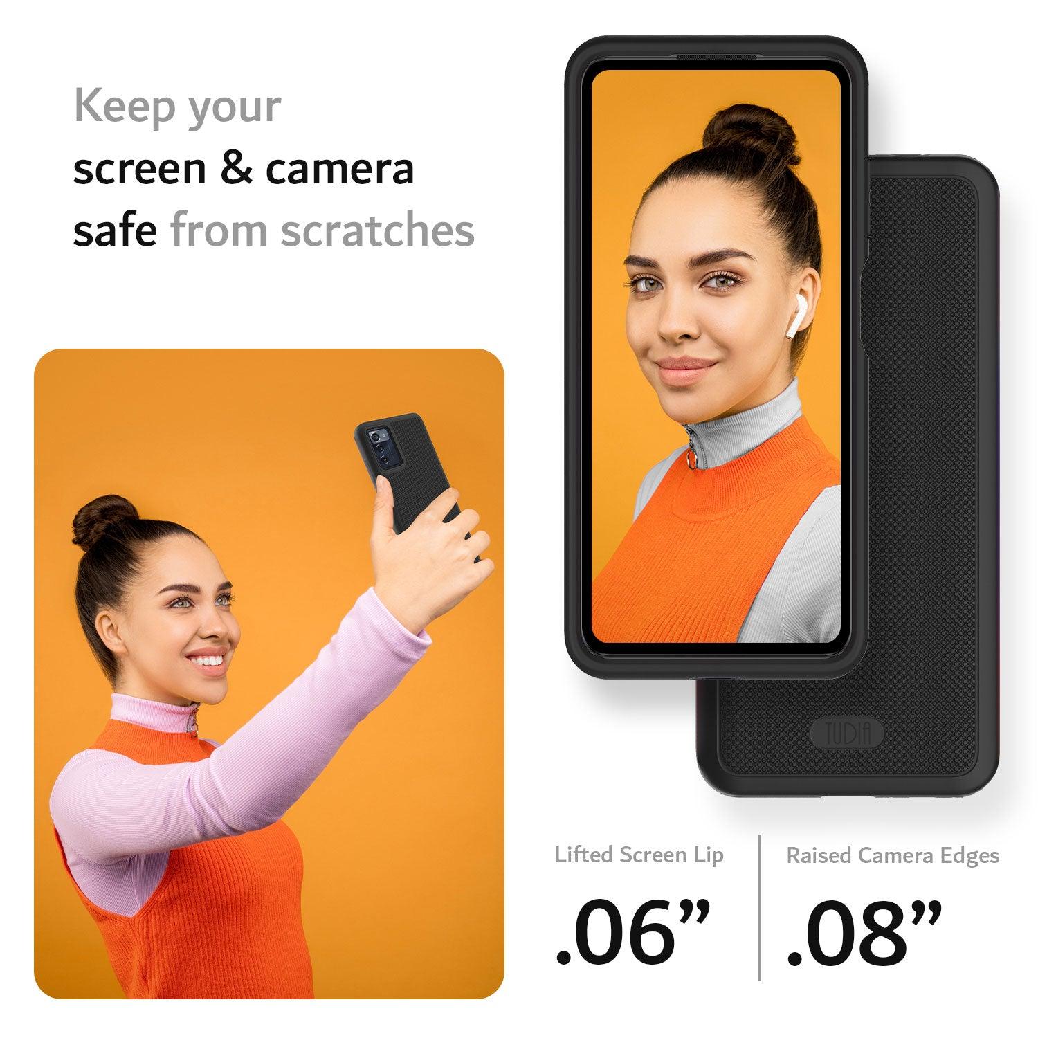Consumer Cellular ZMAX 5G Case MergeGrip Heavy Duty DualShield - TUDIA Products