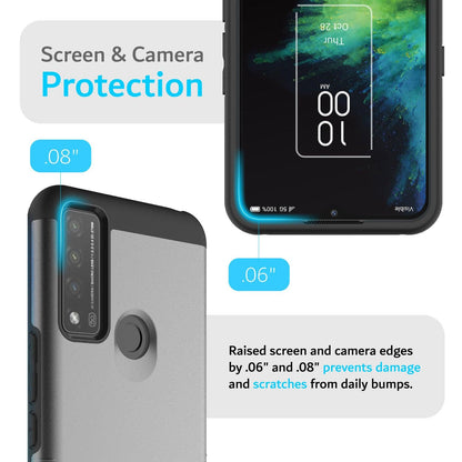 TCL 20 A 5G / TCL 4X 5G (T601DL) Case MERGE Heavy Duty Dual Layer - TUDIA Products