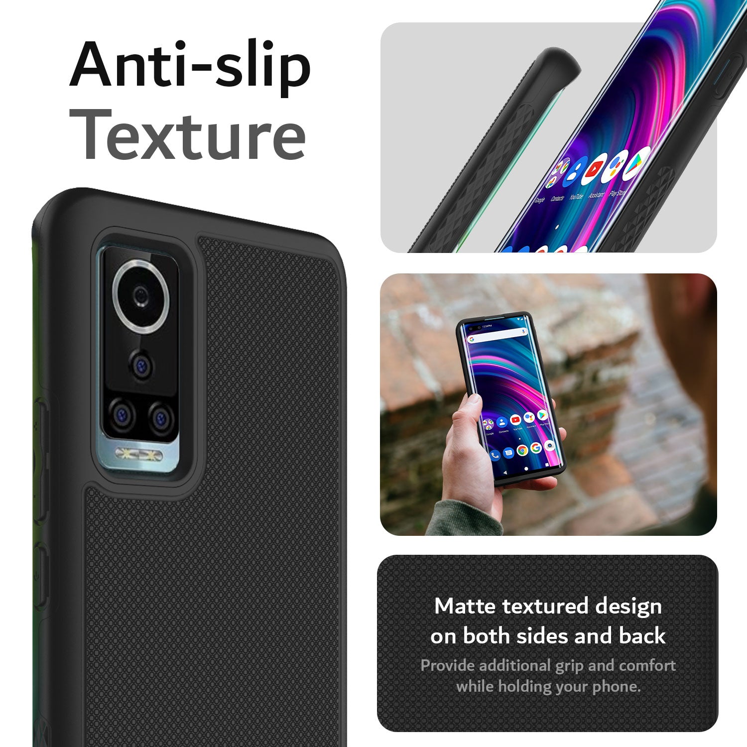 BLU Bold N2 Case MergeGrip Heavy Duty DualShield - TUDIA Products