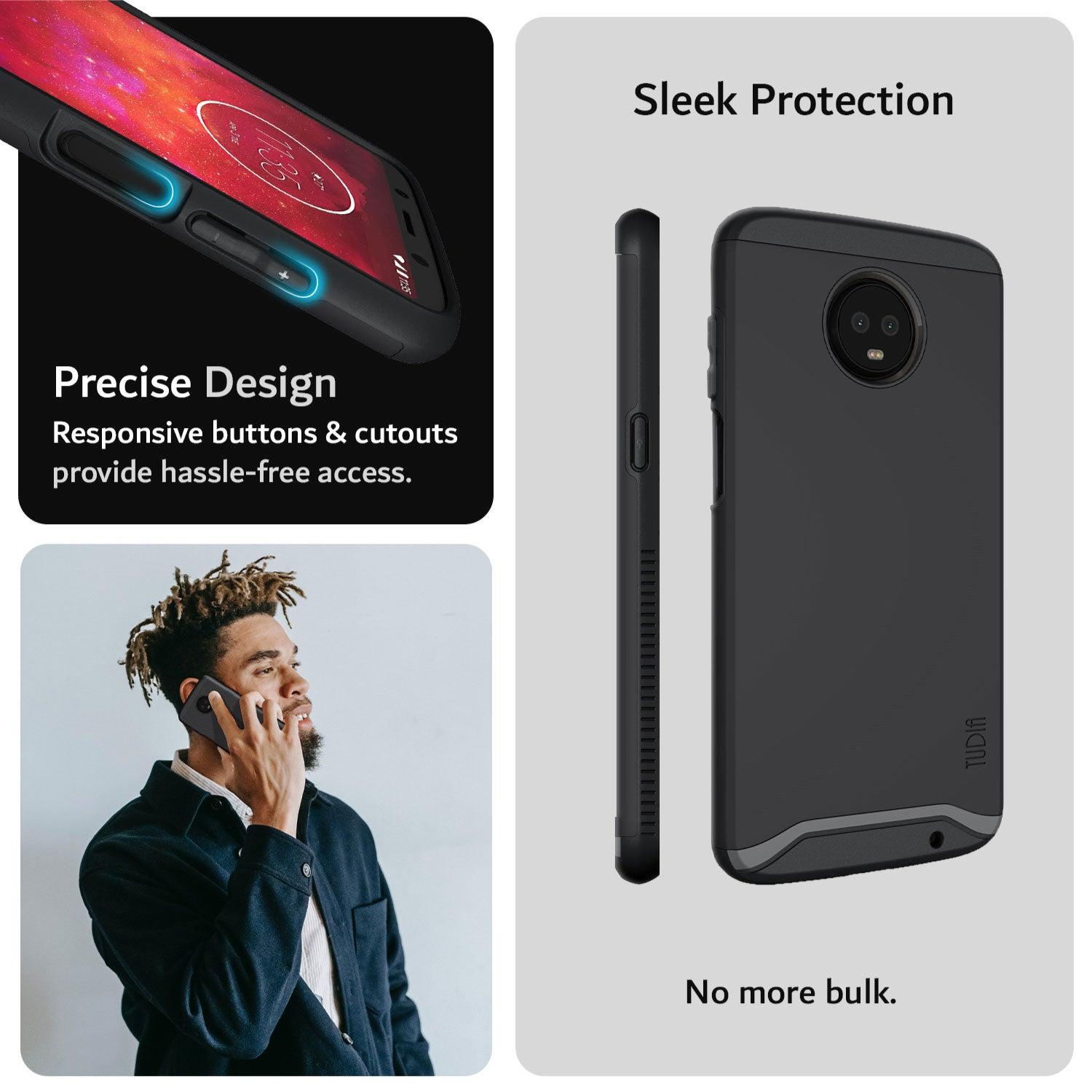 Motorola Moto Z3 / Moto Z3 Play Case MERGE Heavy Duty Dual Layer - TUDIA Products