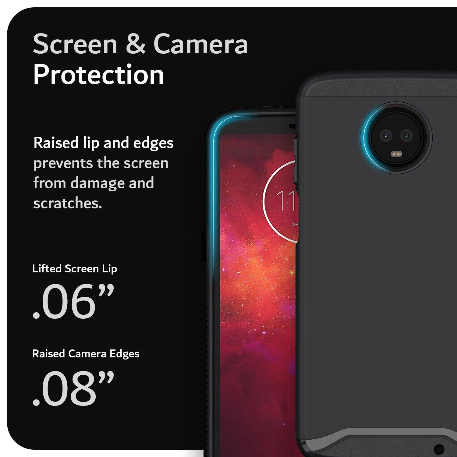 Motorola Moto Z3 / Moto Z3 Play Case MERGE Heavy Duty Dual Layer - TUDIA Products