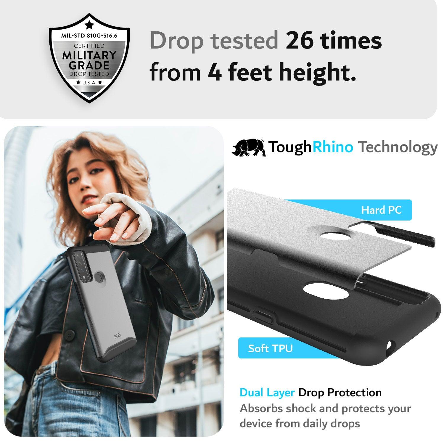 TCL 20 A 5G / TCL 4X 5G (T601DL) Case MERGE Heavy Duty Dual Layer - TUDIA Products