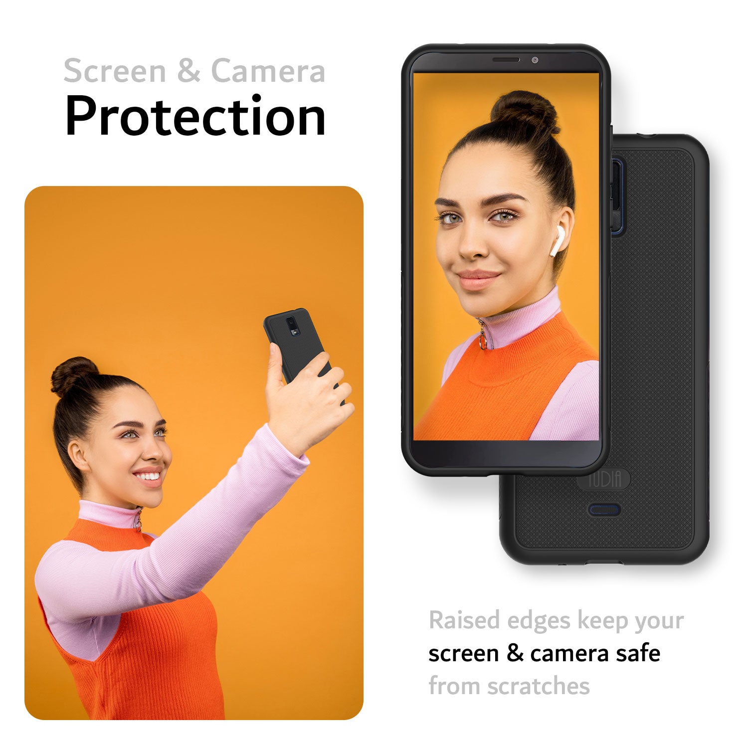 BLU View 3 Case LINNGrip Non-Slip Ultra Slim - TUDIA Products