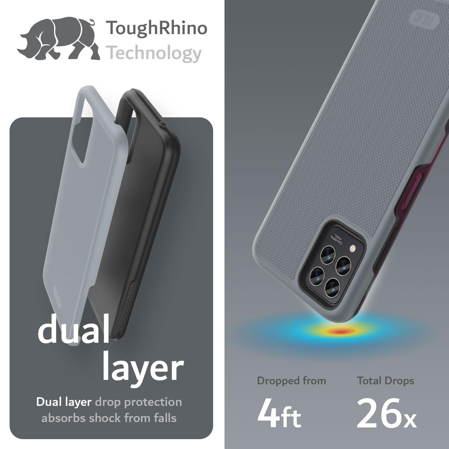 T-Mobile REVVL 6 Pro 5G Case MergeGrip Heavy Duty DualShield - TUDIA Products