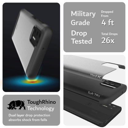 TUDIA Merge Heavy Duty Dual Layer Shockproof Case for Moto G Stylus (2021) 4G – Rugged Military Grade Drop Protection in Black