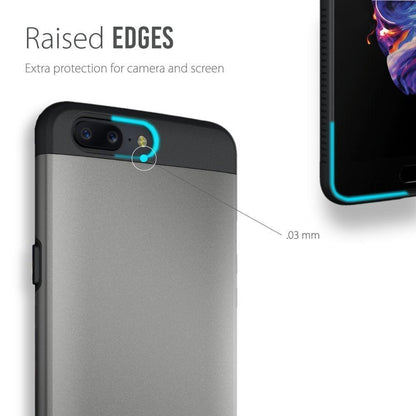 TUDIA Merge Heavy Duty Dual Layer Protective Case for OnePlus 5 with Raised Edge Design