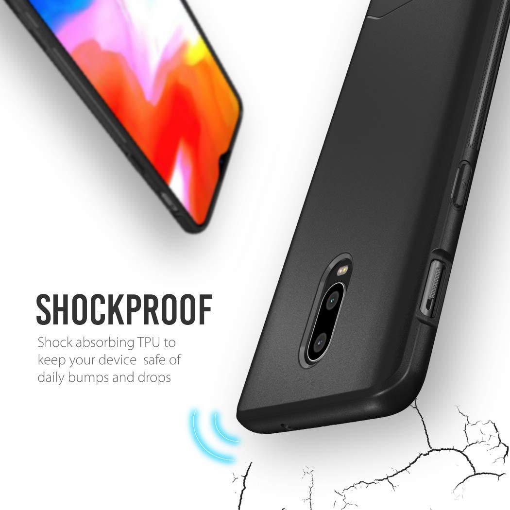 TUDIA ARCH S Matte Shockproof TPU Case for OnePlus 6T – Slim Lightweight Protective Cover