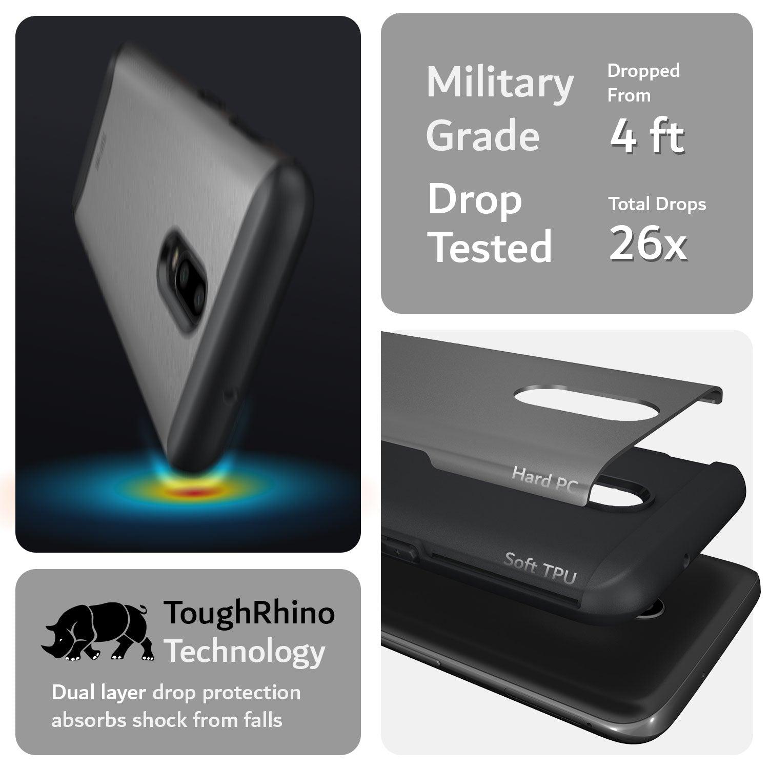 TUDIA OnePlus 6T MERGE Case – Military Grade Dual Layer Heavy Duty Shockproof Protective Cover