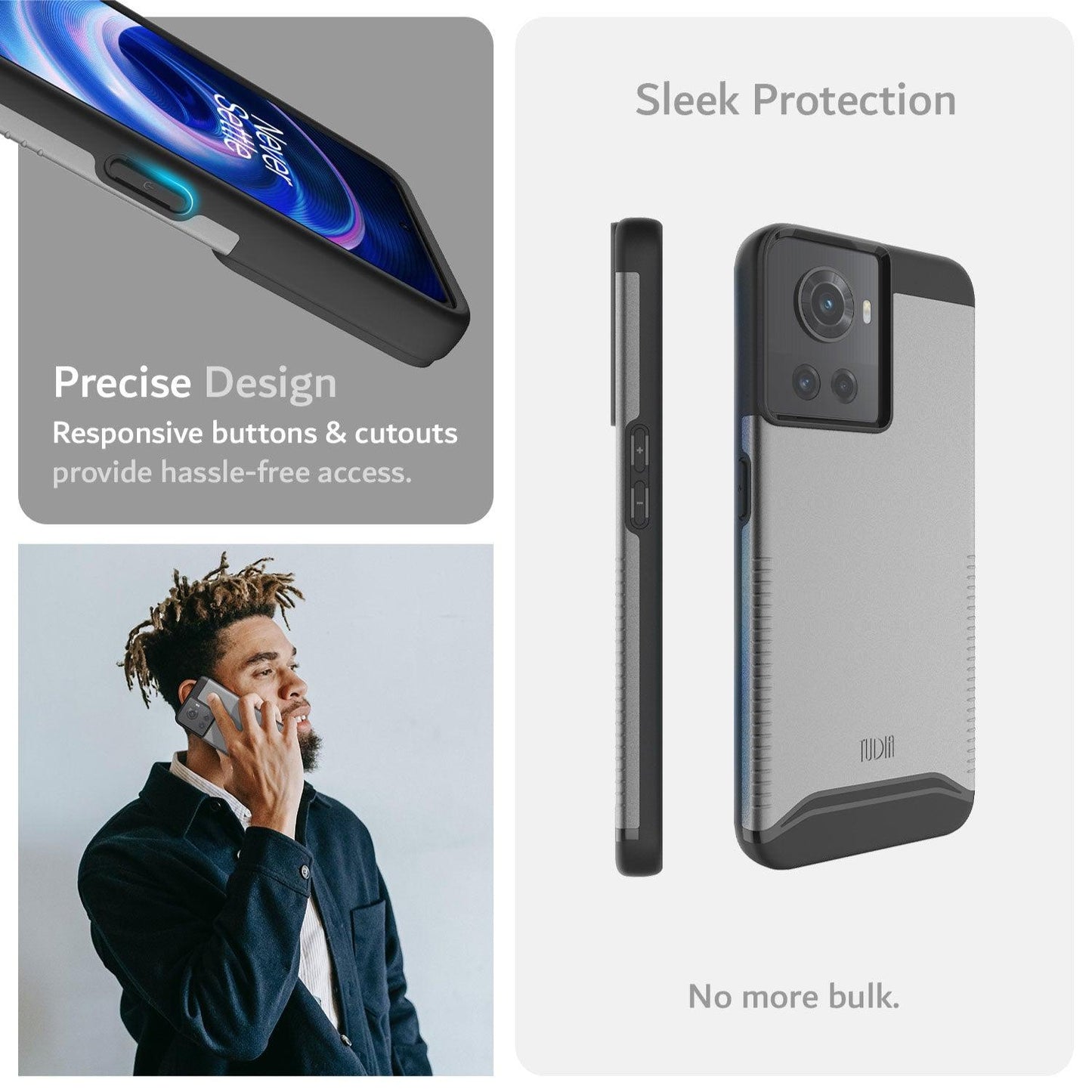 OnePlus Ace 5G / OnePlus 10R 5G Case MERGE Heavy Duty Dual Layer - TUDIA Products