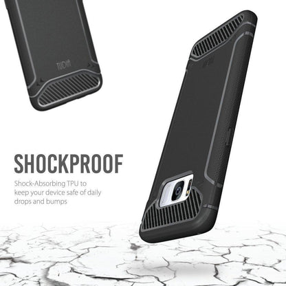 Samsung Galaxy S8 Plus Case TAMM Carbon Fiber Grip - TUDIA Products