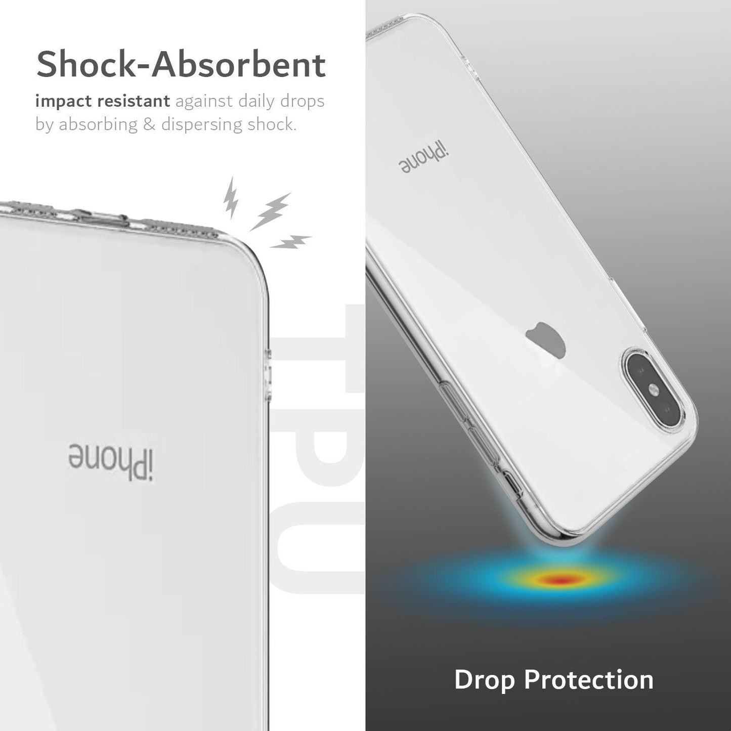 Apple iPhone X & Xs Case TPU Ultra Thin Clear - TUDIA Products