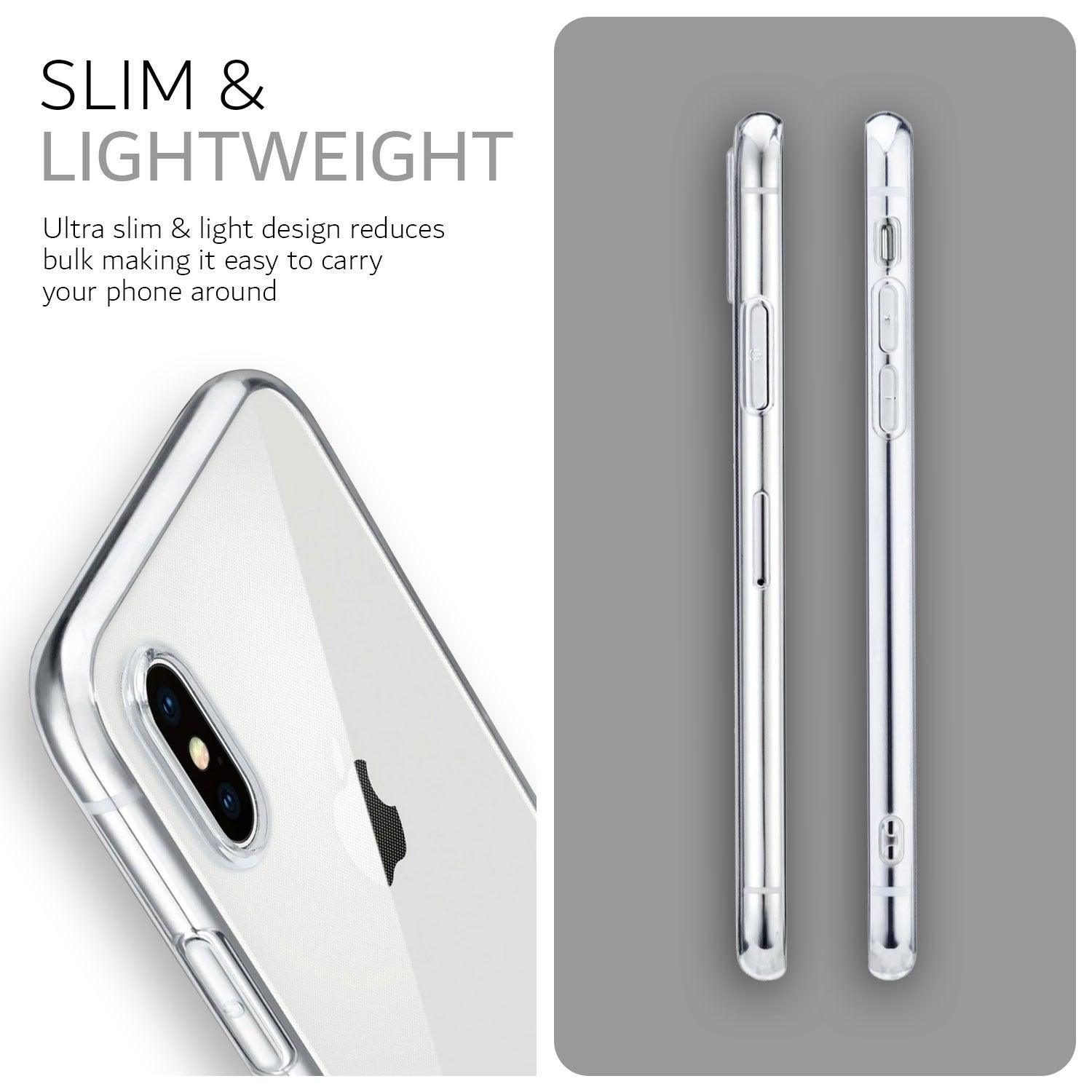 Apple iPhone X & Xs Case TPU Ultra Thin Clear - TUDIA Products