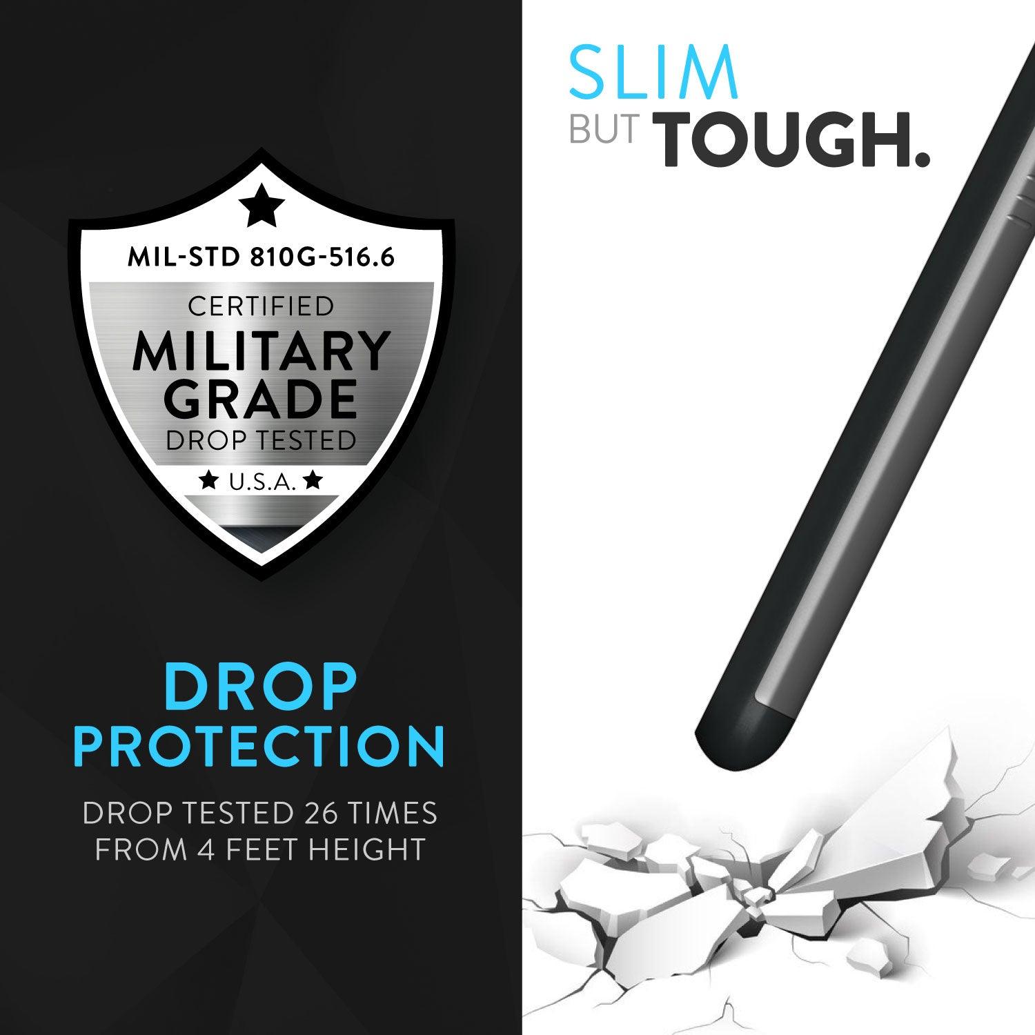TUDIA dual layer protective case for ZTE Blade Max 2s – slim, heavy duty shockproof cover with drop protection