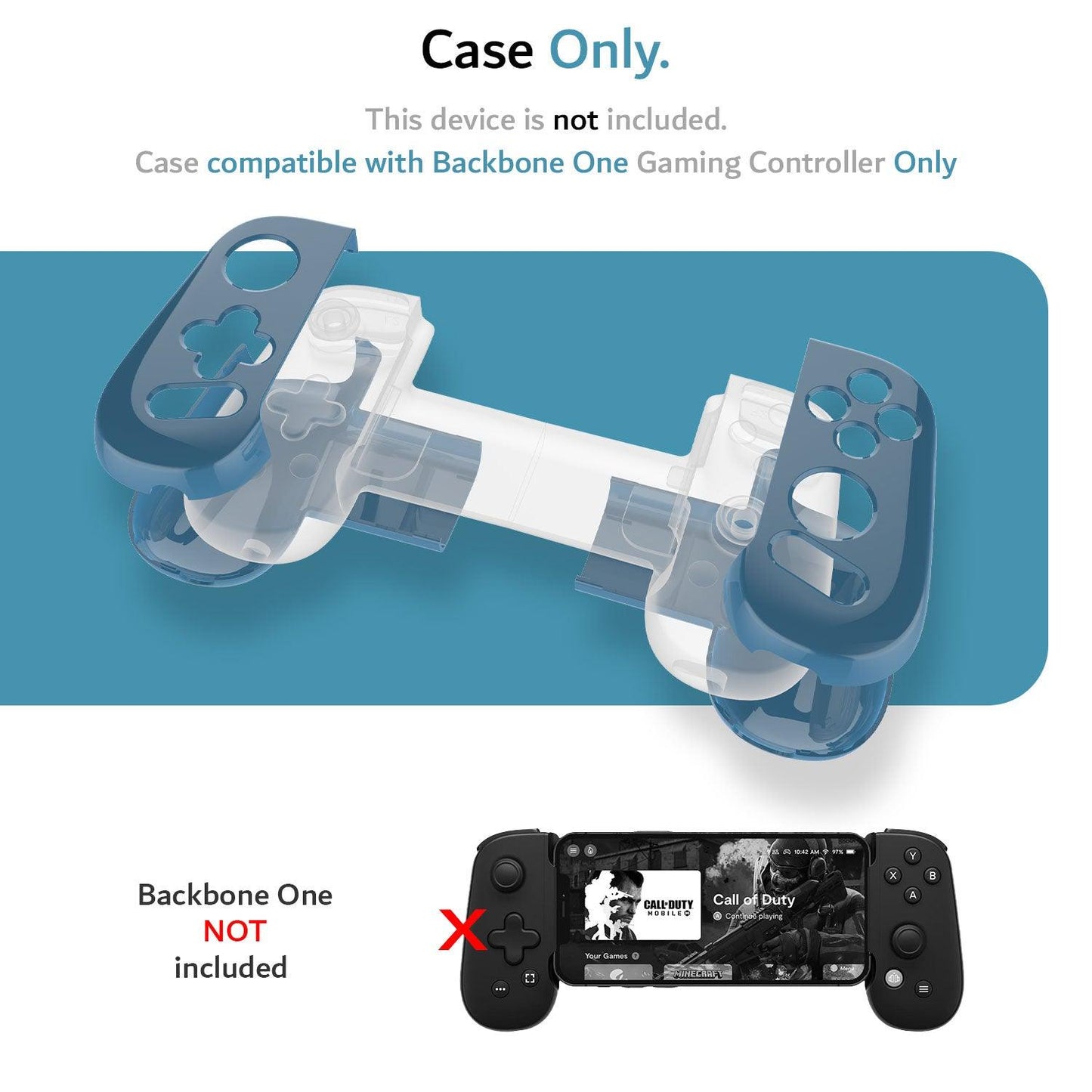 Tudia Hard Shell Backbone One Controller case