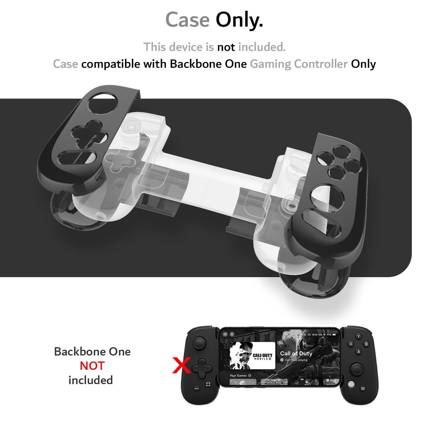 Tudia Hard Shell Backbone One Controller case