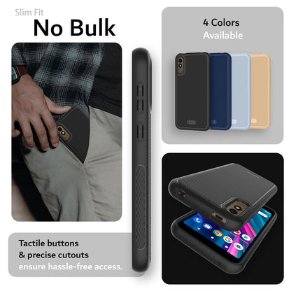 BLU C5L Max Case LINNGrip Non-Slip Ultra Slim - TUDIA Products