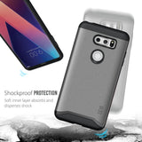 TUDIA Slim-Fit HEAVY DUTY [MERGE] EXTREME Protection / Rugged but Slim Dual Layer Case for LG V30