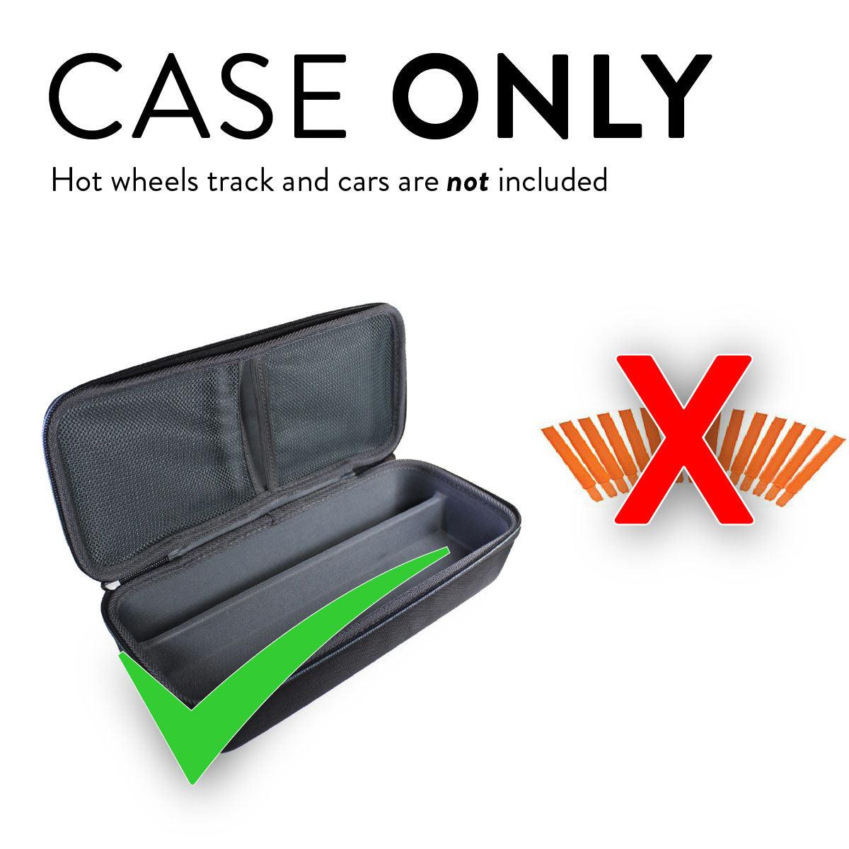 TUDIA EVA Empty Carrying Case for Hot Wheels Track and Cars